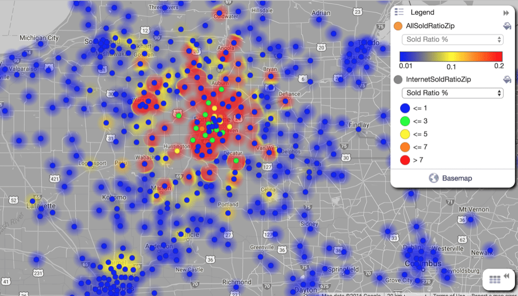 Forensics Heat Map