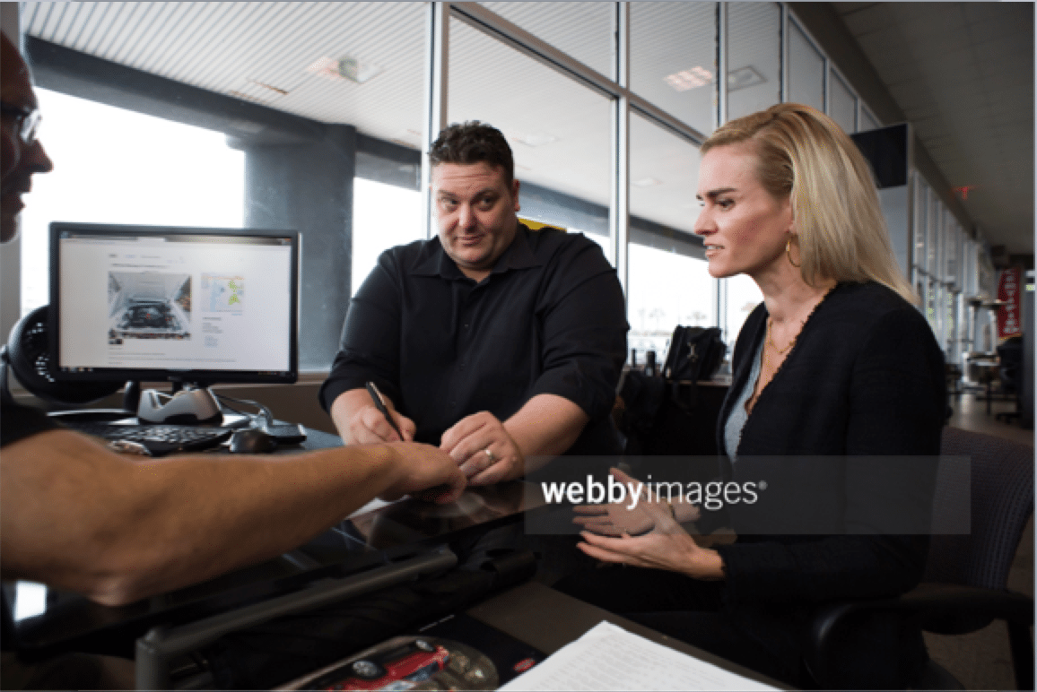 Buying a Car Stock Photo